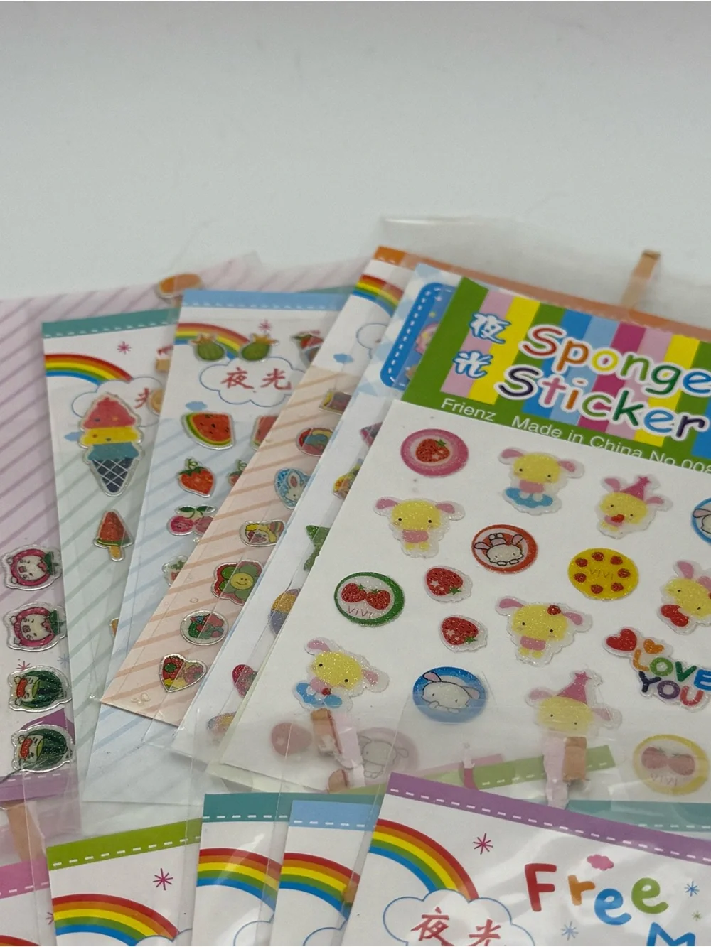 Assorted Cute Stickers Pack - Multicolor Decorative Stickers for Parties